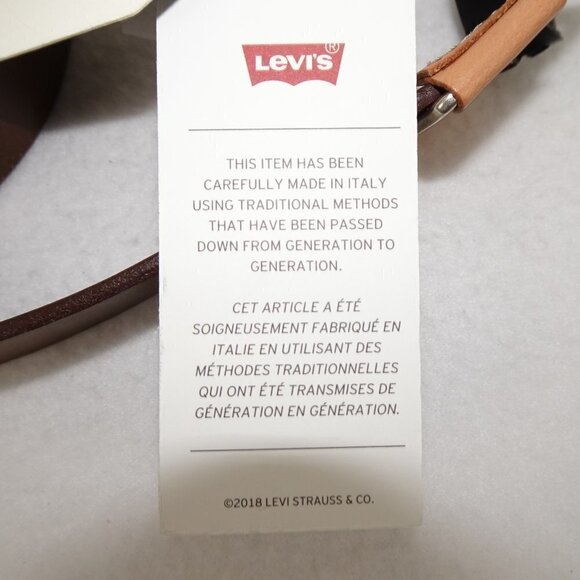 Levi's Leather Casual Belt Men's Size L Brown Slide Close - Picture 6 of 8